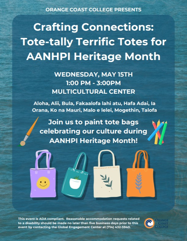Flyer for Tote Painting Activity