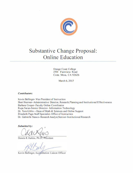 2017 Substantive Change Online Education cover