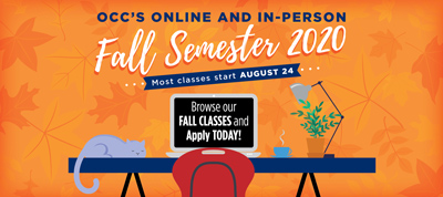 OCC is online and in-person, Fall Semester 2020