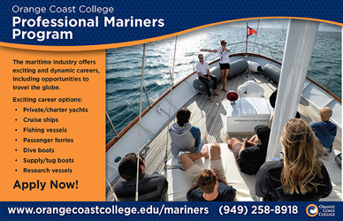 Professional Mariners online ad and handcard