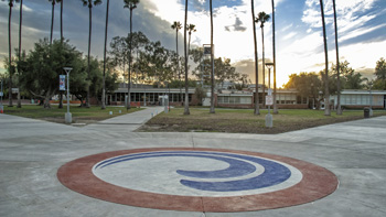 campus at sunset