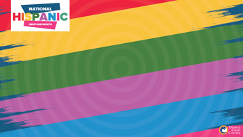 National Hispanic Heritage Month with silhouette of 2 people's heads