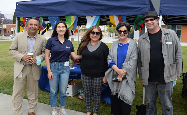 OCC President, VP of student services and staff at AAPI cultural festival