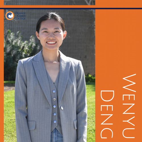 Student on campus, posing for their spotlight.