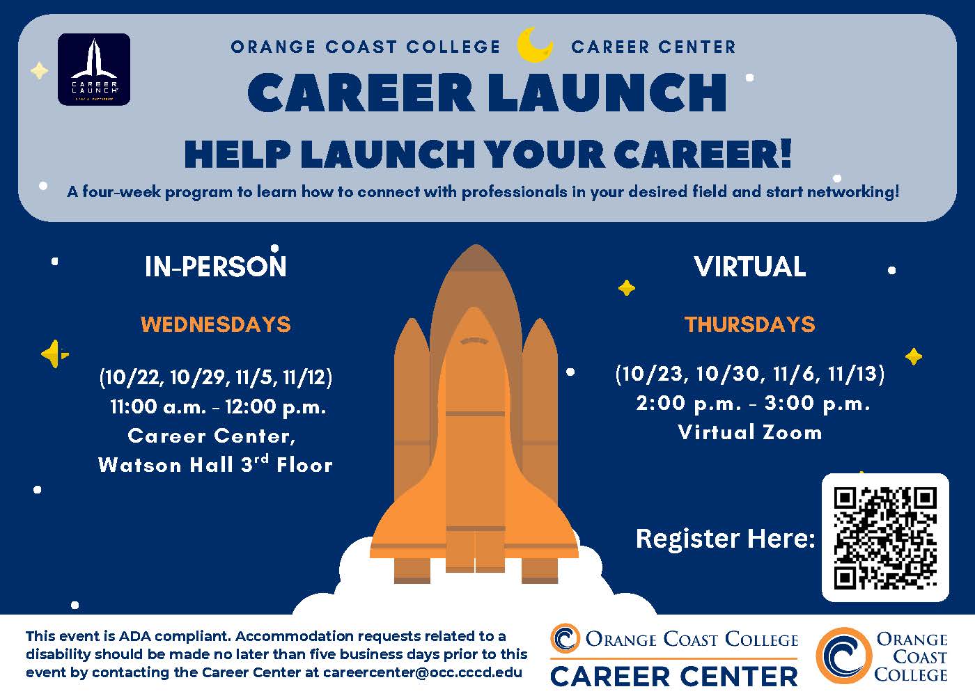 Career launch cohorts flyer