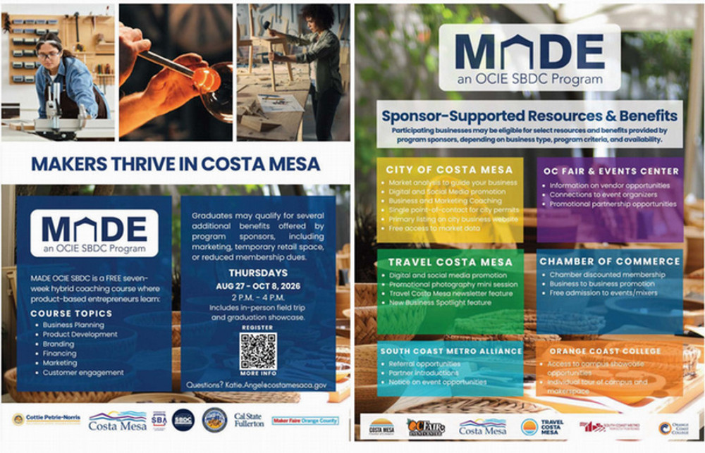 MADE program flyer