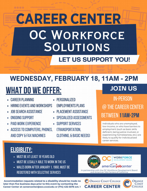 OC Workforce Solutions flyer