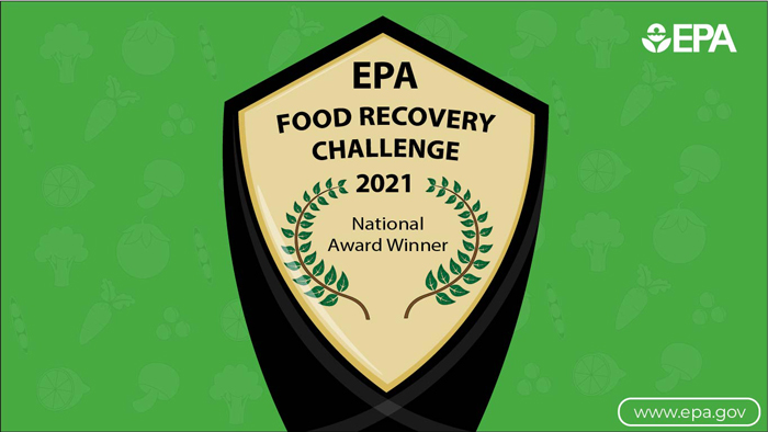 EPA's 2021 Food Recovery Challenge National Award Winner Trophy graphic