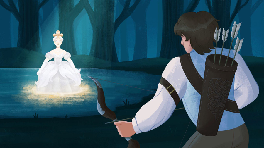 Swan Lake Illustration