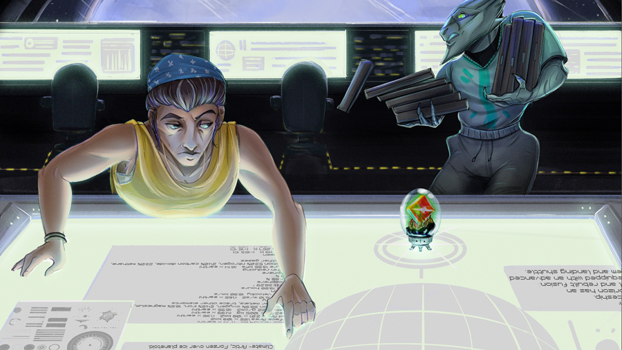 At the Mountain of Madness Illustration