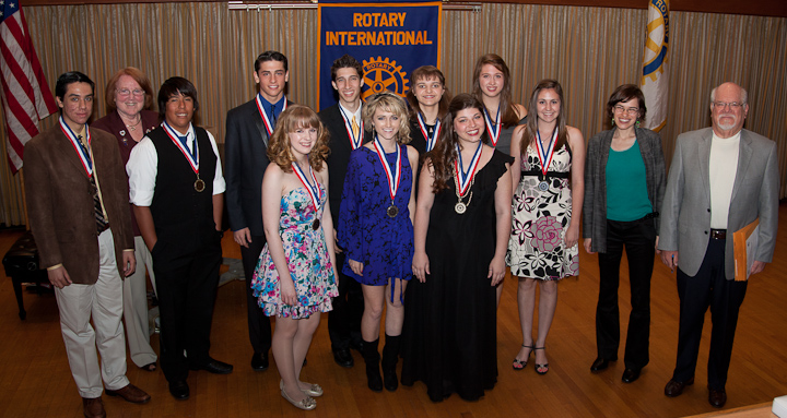 Students at the 2011 Rotary Club/OCC Young Singers Competition