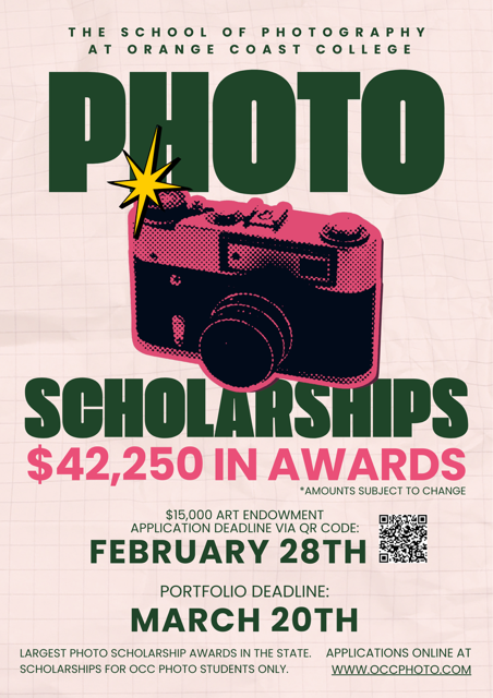 2026 OCC Photo Scholarship Promo