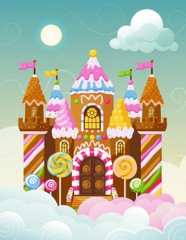 A castle made of candy