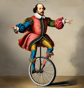 Shakespeare on a unicycle