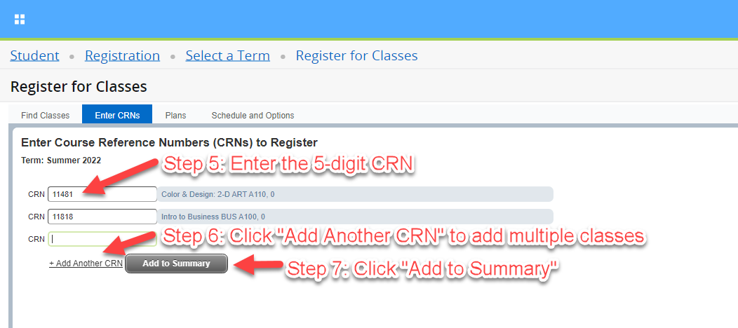 adding classes steps 05 to 07