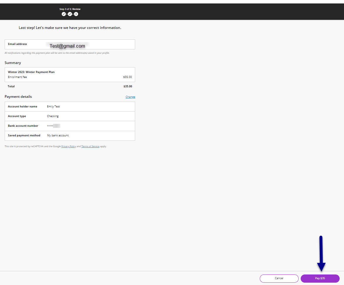 payment plan instructions