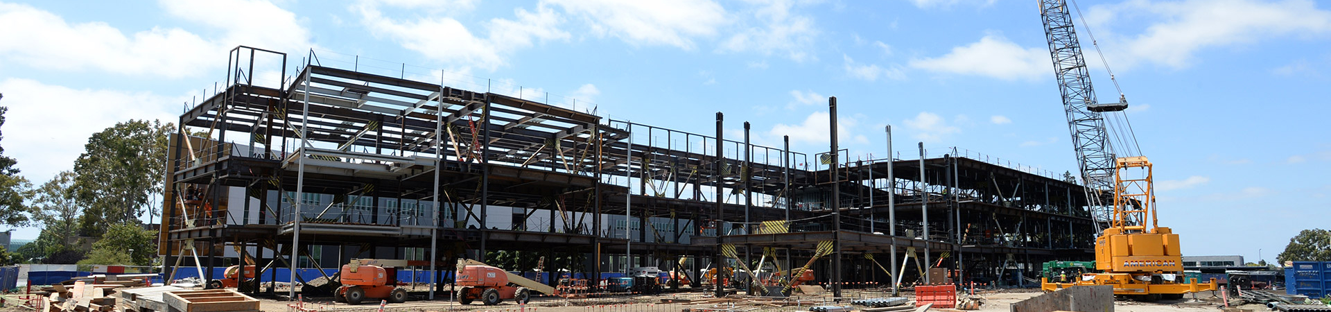 Construction site of a building 
