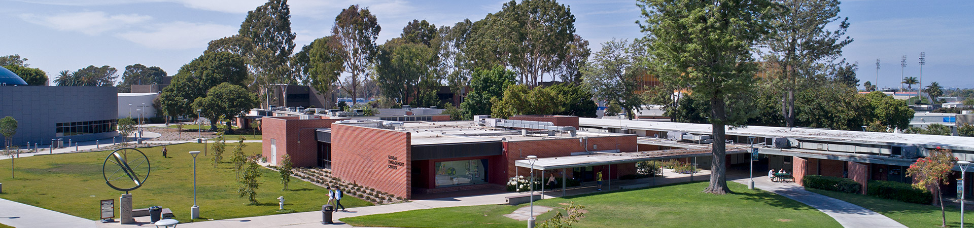 Aerial view of Global Engagement Center building