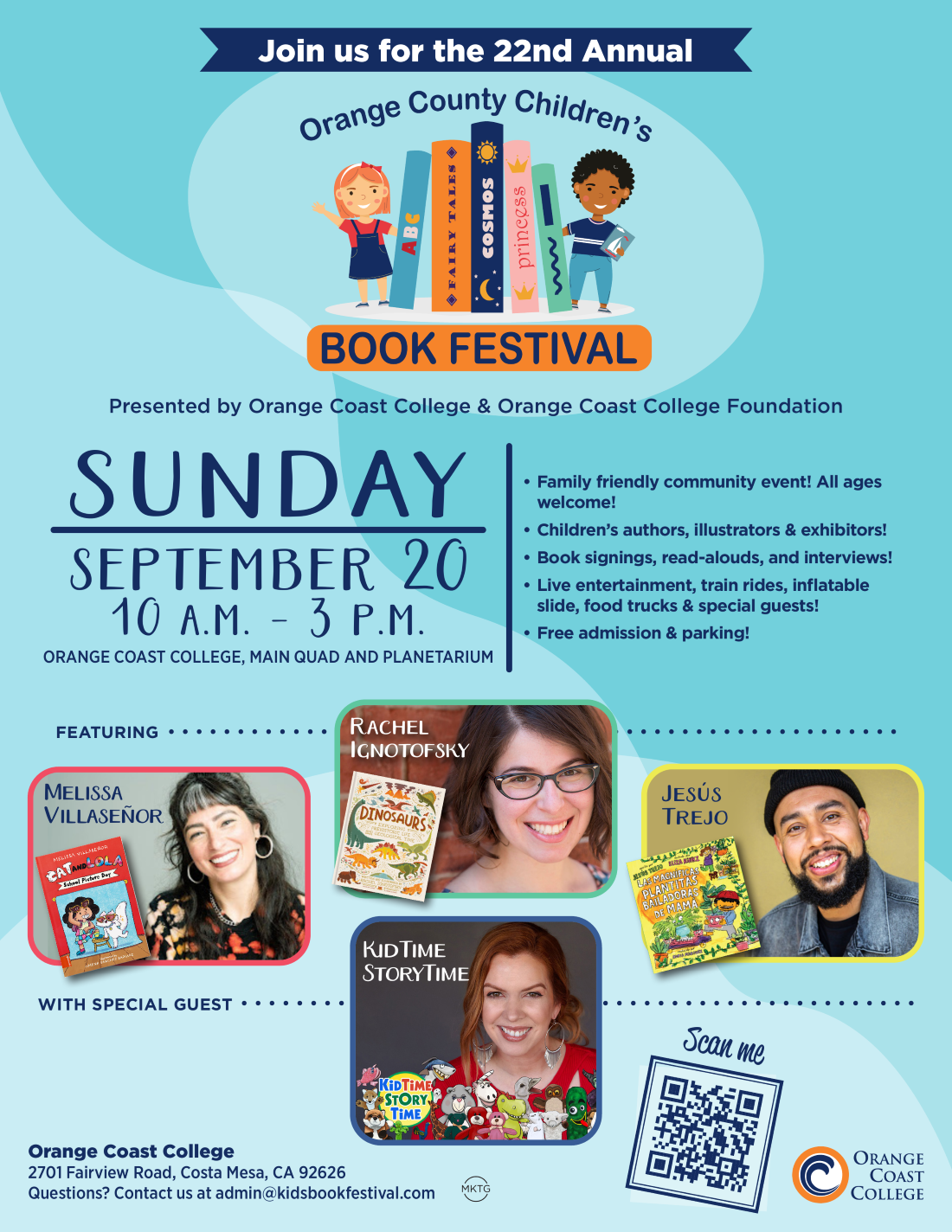 OC Children's Book Festival 2026 Flyer hi-res