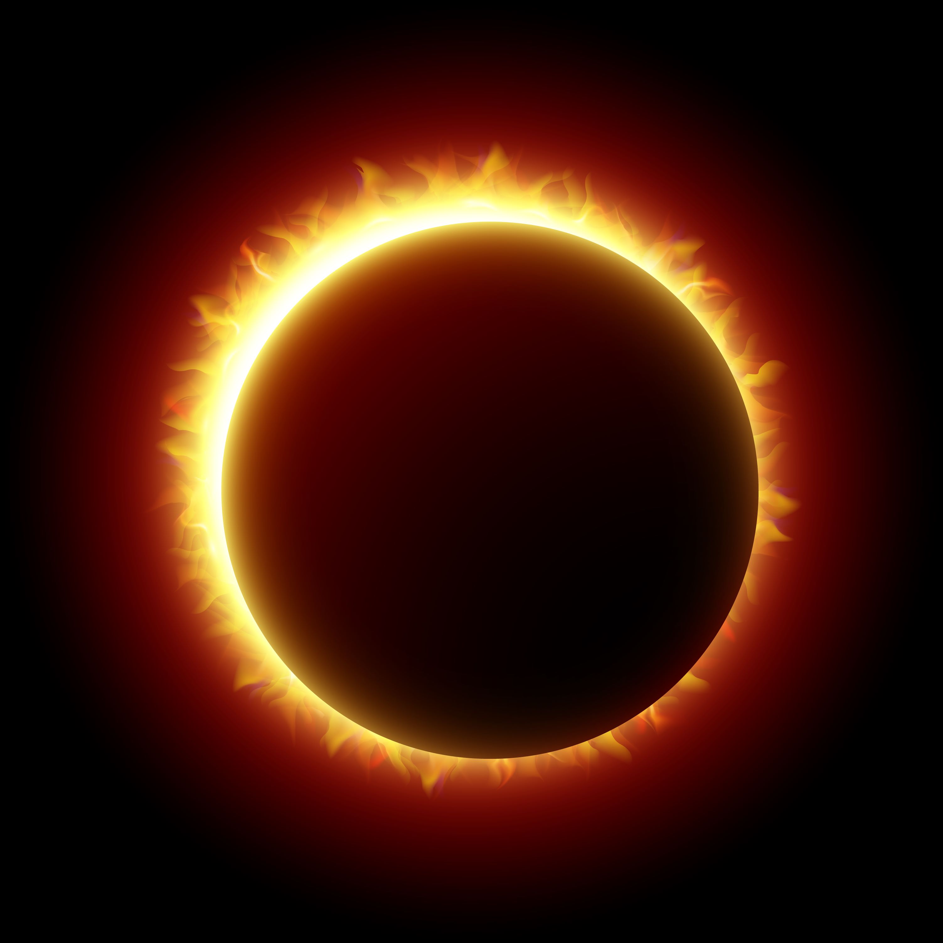 Image of solar eclipse used in ad. 