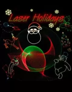 Laser Holidays poster.