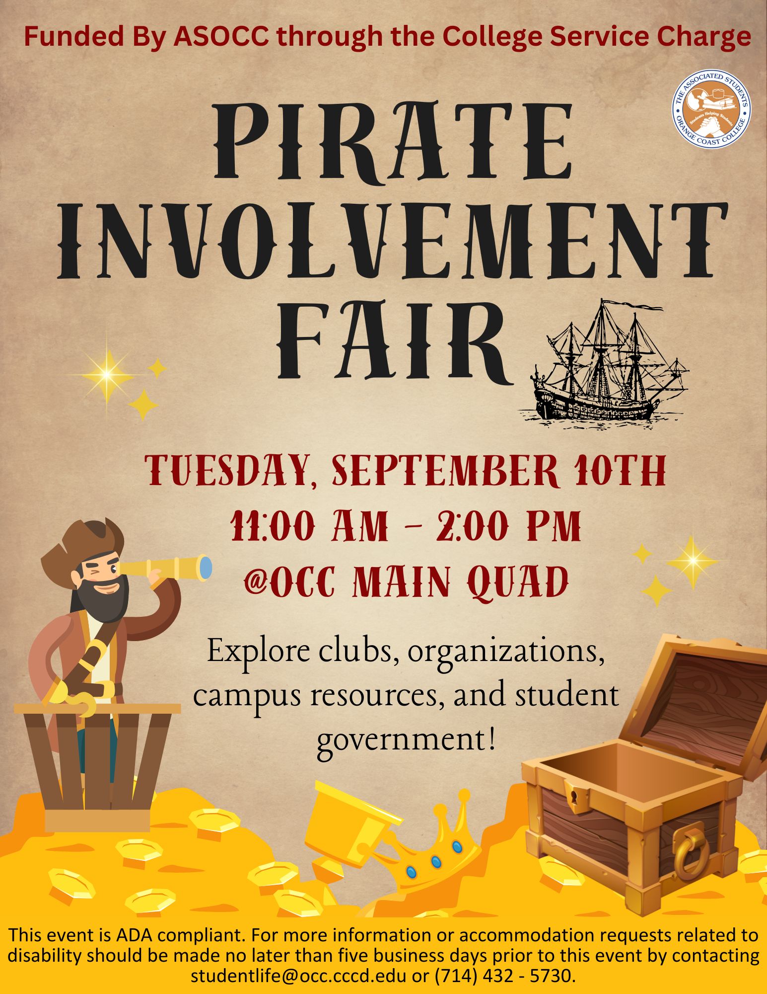 Fall 2024 Pirate Involvement Fest Flyer