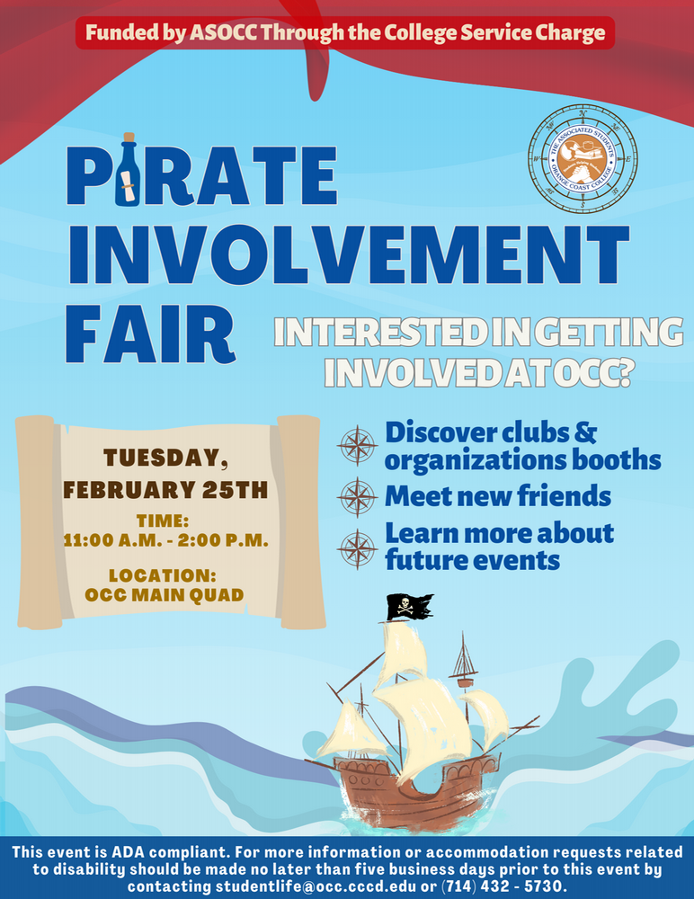 Pirate Involvement Fest Spring 2025 Flyer