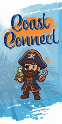 Coast Connect logo with Pete the Pirate