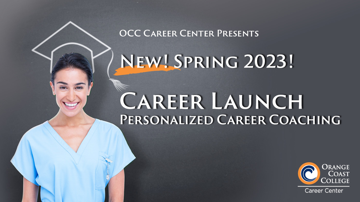 designed banner with cutout photo of women wearing medical scrubs with outline of graduation cap above her head