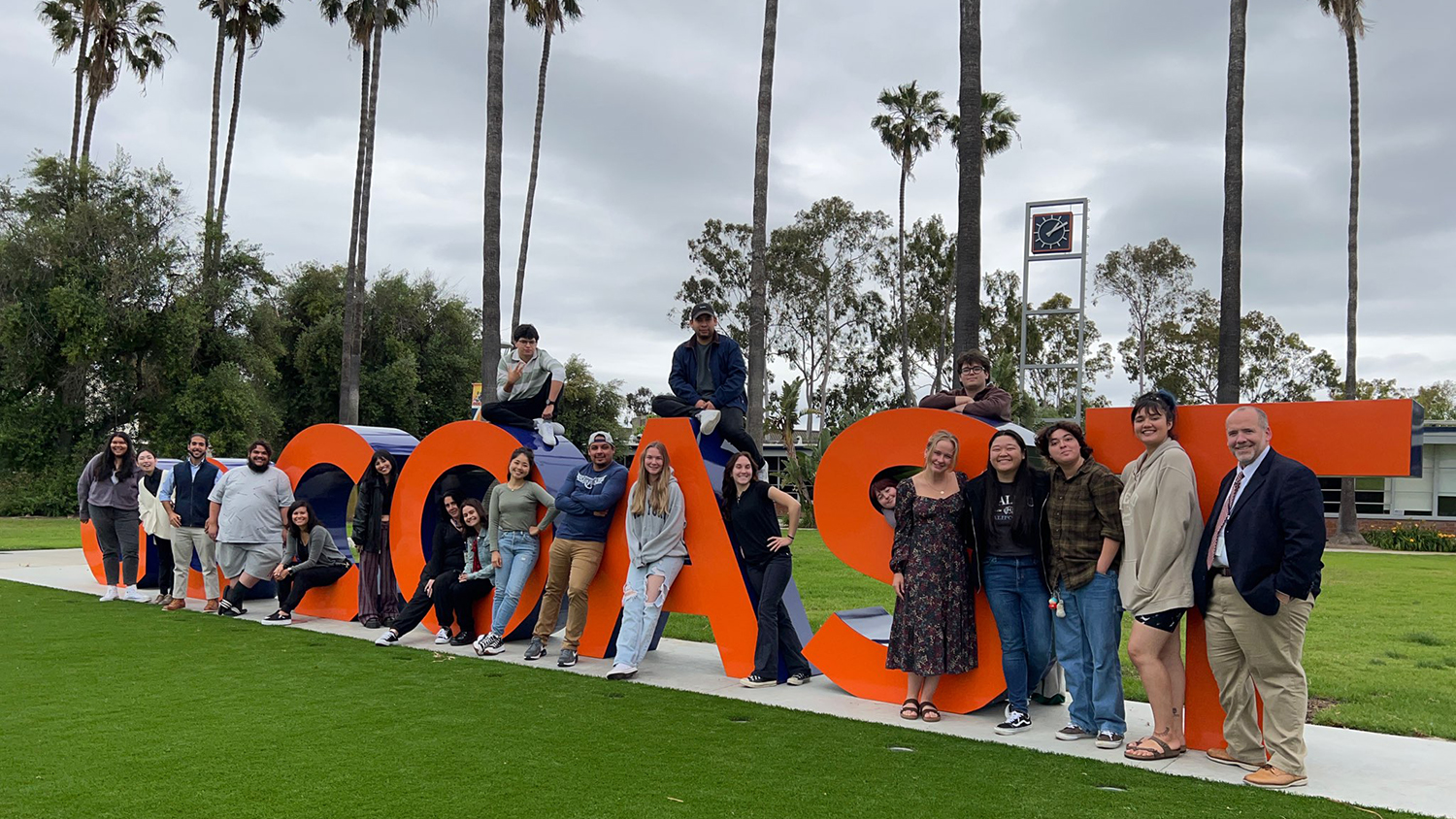 a group of people posing for a photo