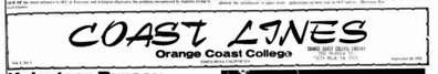 From 1972-1976, Coast Lines newspaper heading