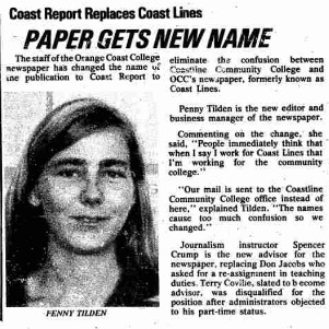 From Feb 1976, news clipping of the story about the renaming.