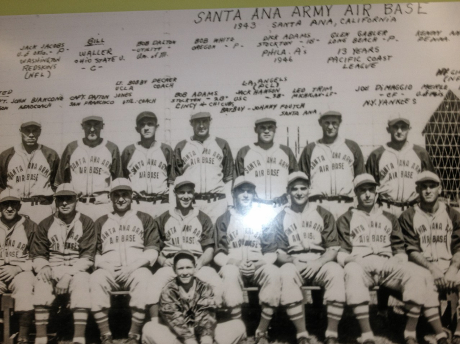 Santa ana airbase baseball team. Photo taken by Joltin Joe.