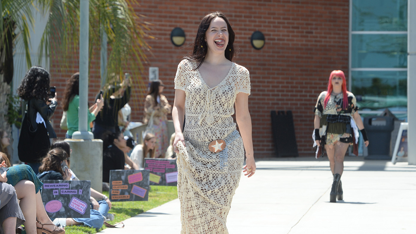 a person in a white dress