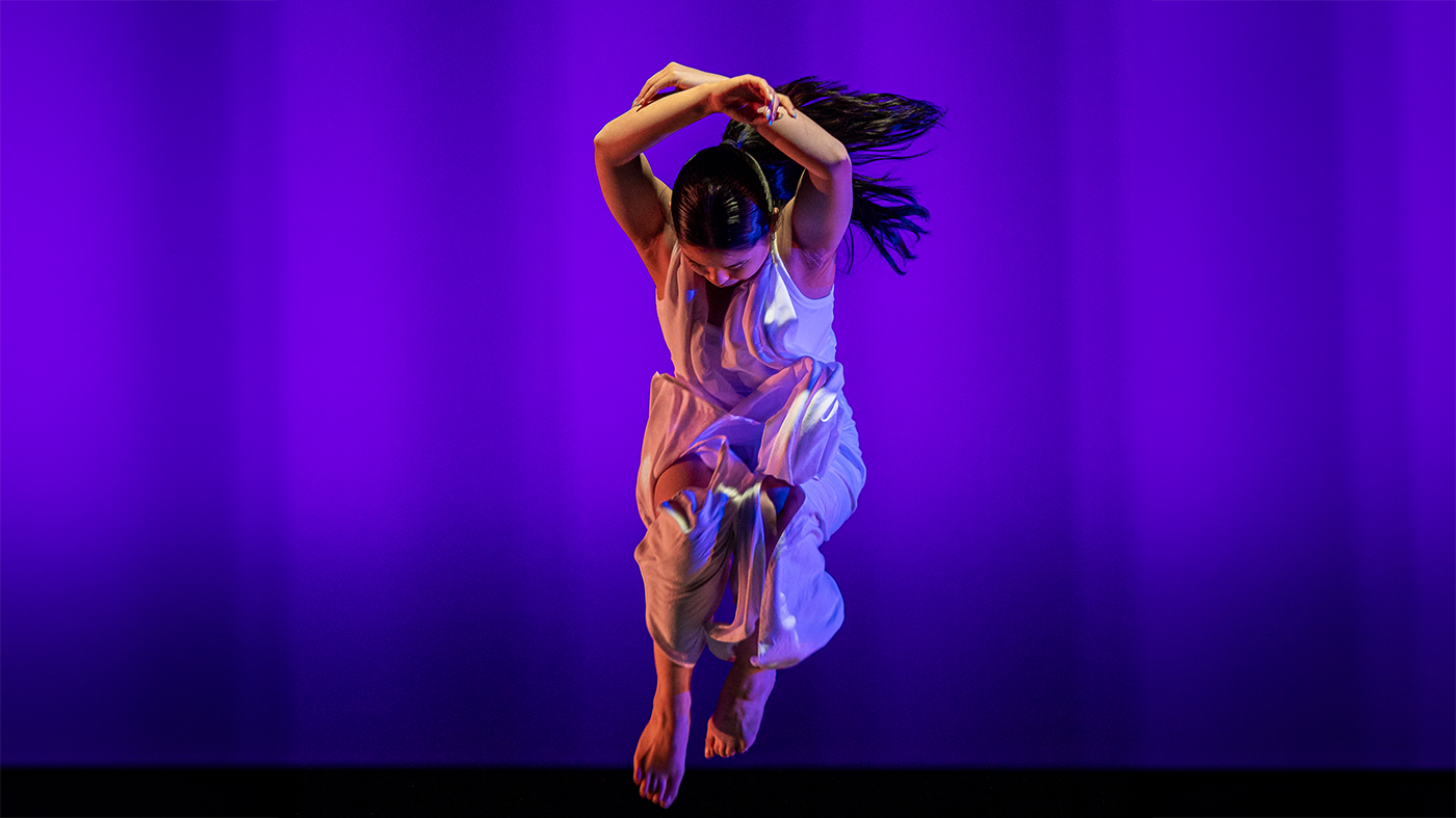 Dancer in mid-air
