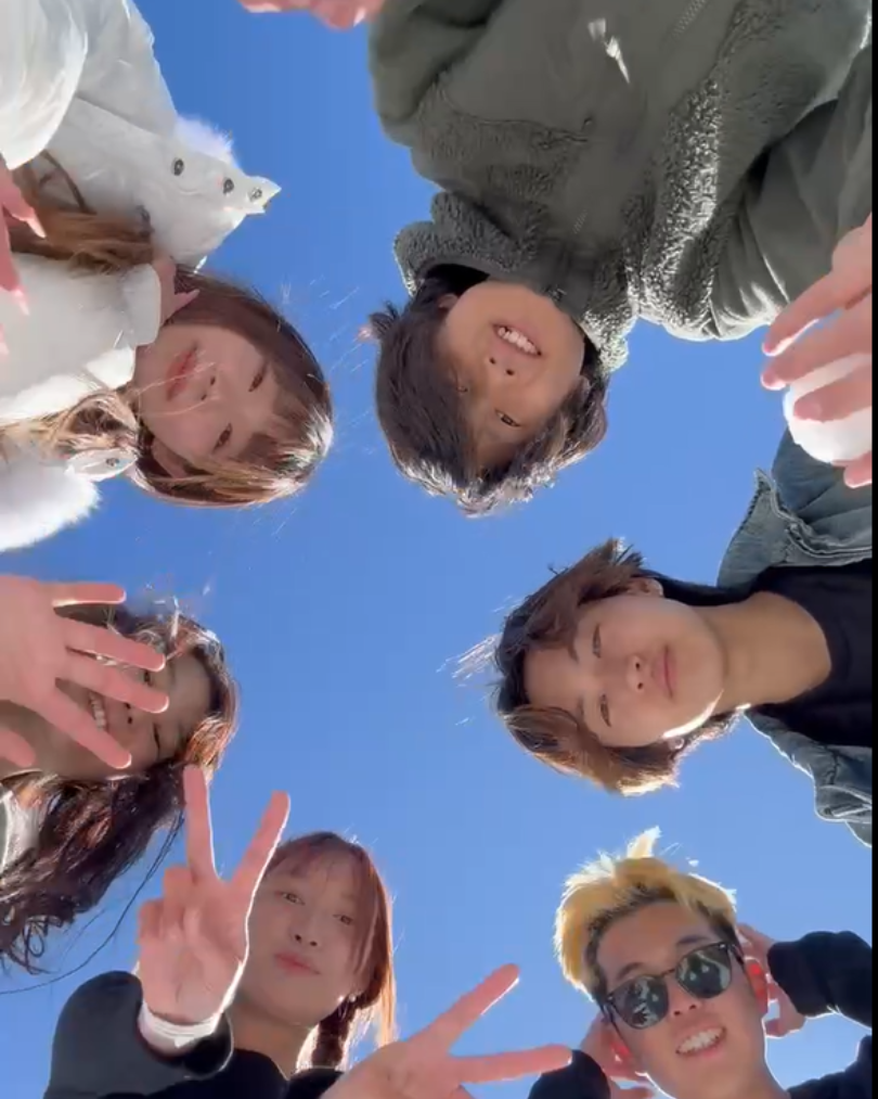 Group of IEC students taking a selfie