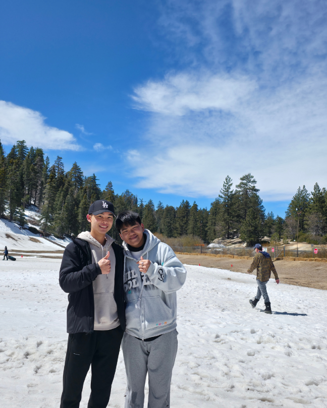 Two IEC students posing for photo