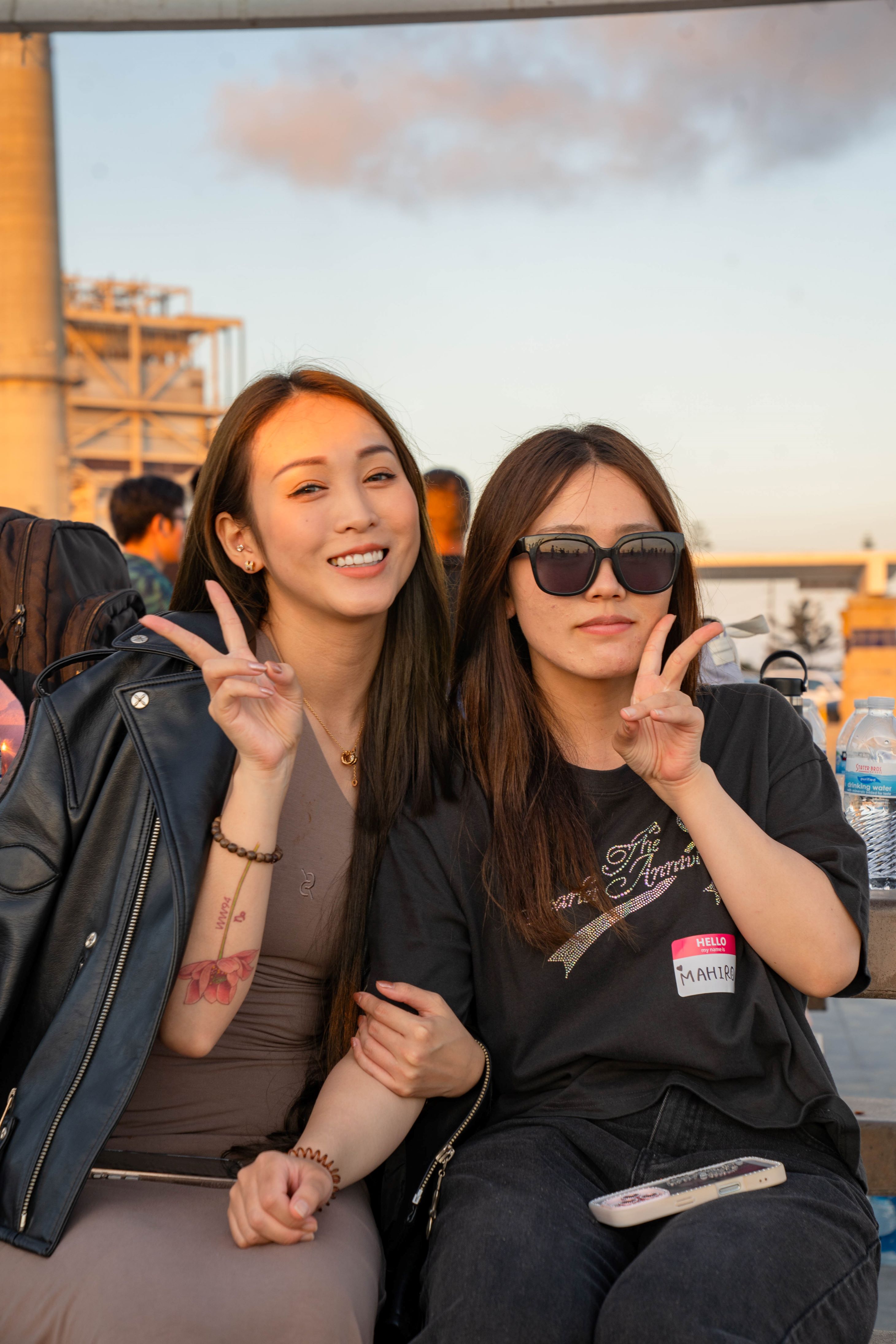 Two IEC students posing for photo