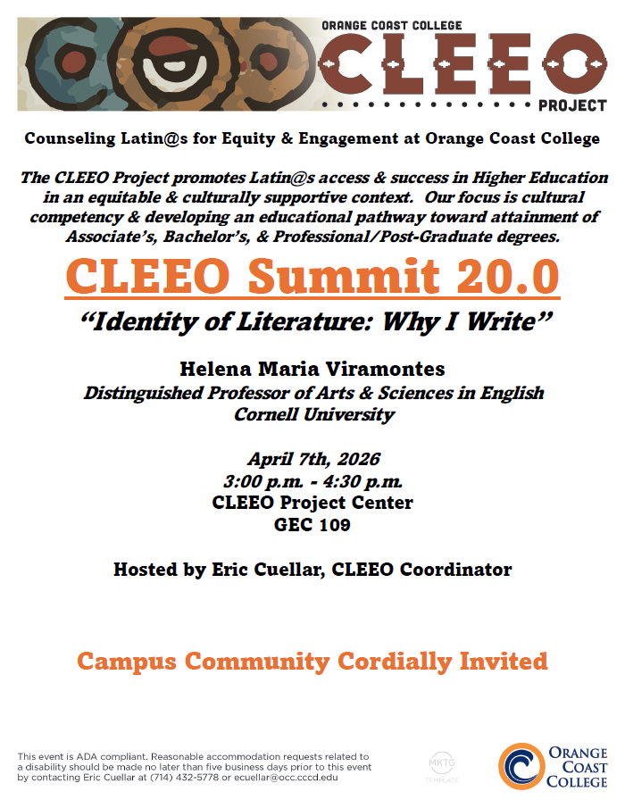 cleeo event flyer featuring key event details but no real visuals