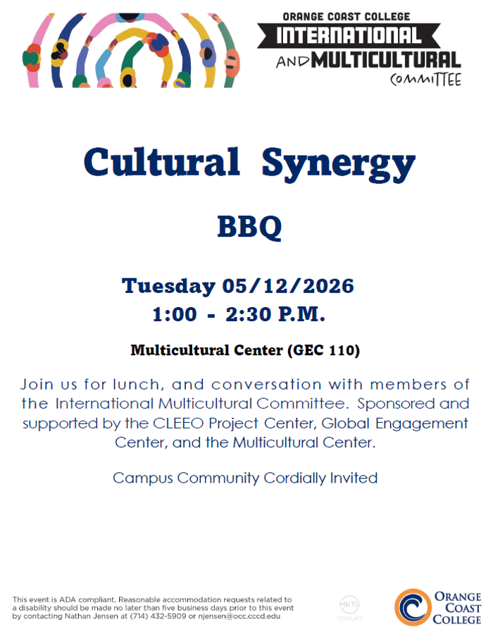 MCC cultural synergy bbq event text details