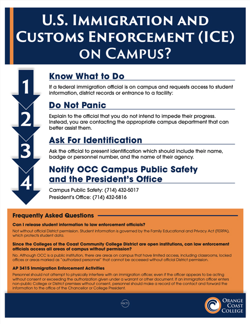 preview of ICE on campus flyer