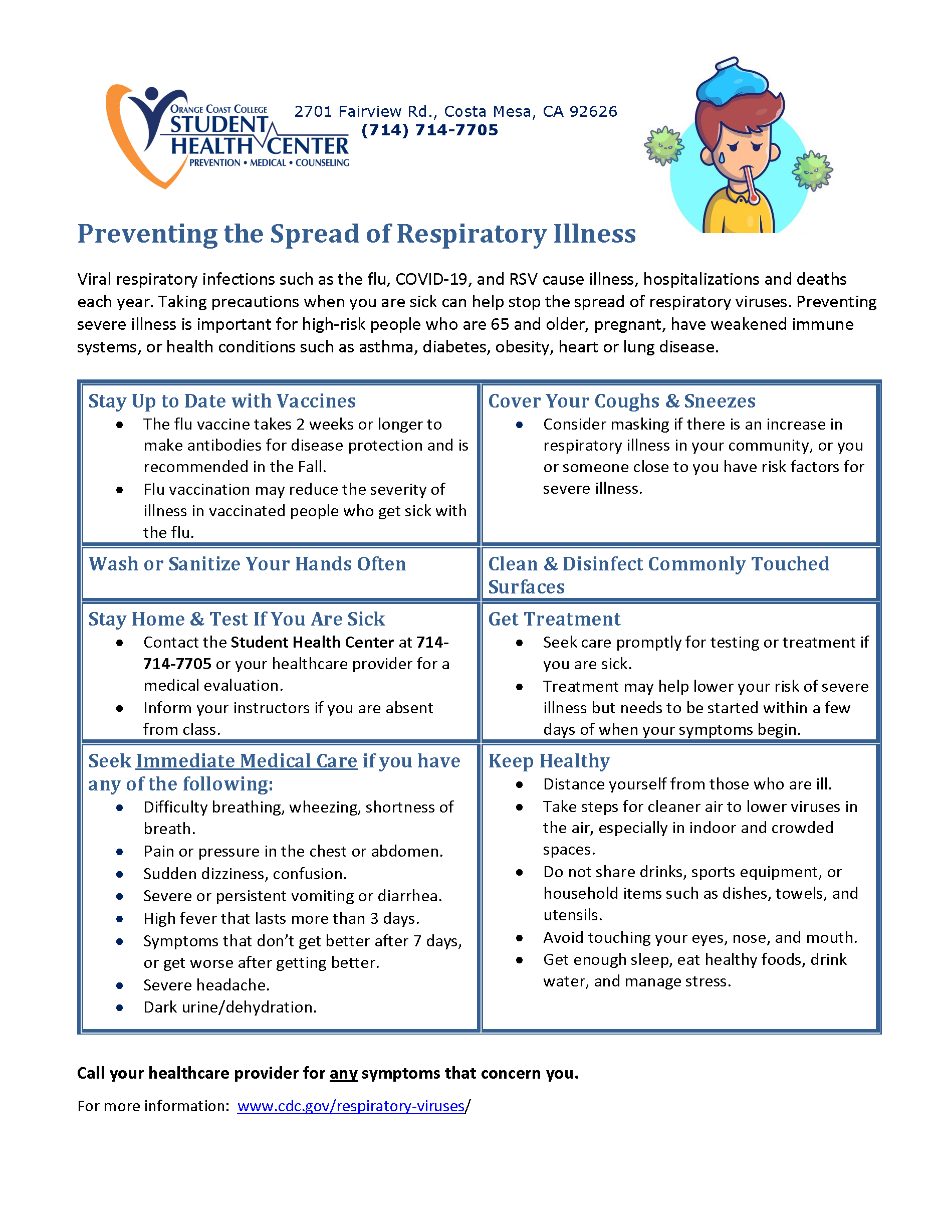 Respiratory Illness Information